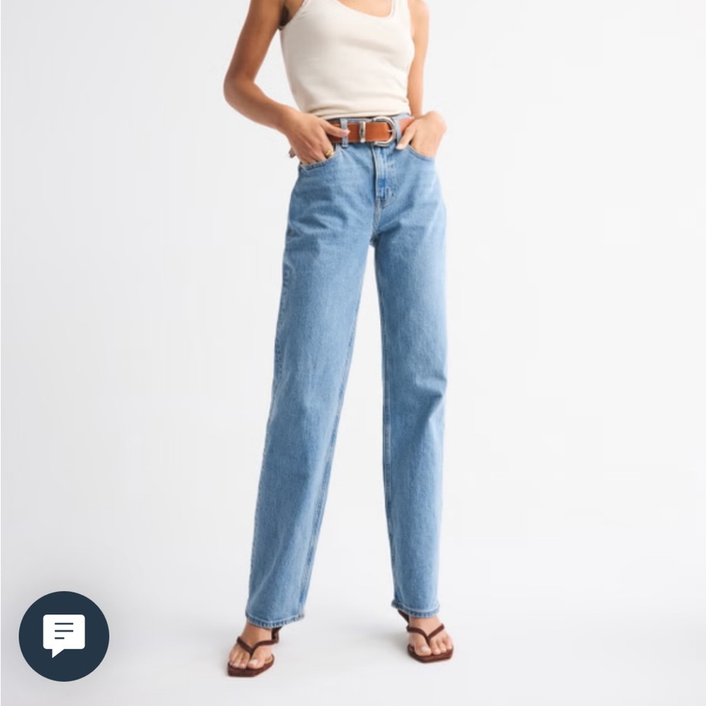 Abercrombie & Fitch Light Blue Straight Leg Jeans